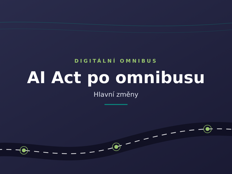 Ai act omnibus grafika silnice preegal